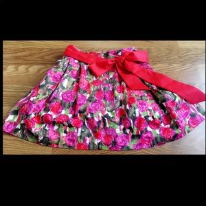 Bright colored skirt